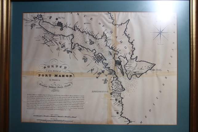 Port Mahon Map Showing Collingwood House (1813)